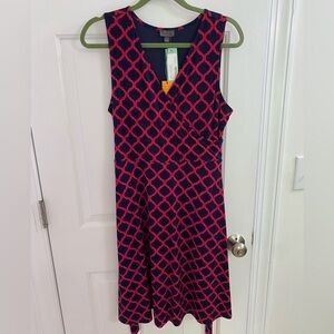 NWT Navy Faux Wrap Dress